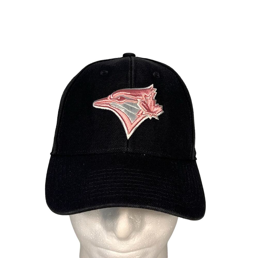 New Era MLB Toronto Blue Jays Pink White Black Embroidered Logo Baseball Hat Cap
